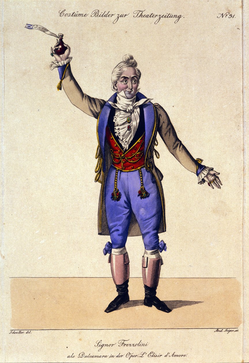 قام باس جيوسيبي فريزوليني (1789-1861) بترجمة الدكتور دولكامارا في أوبرا "L