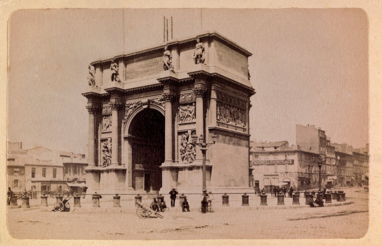 مدينة مرسيليا وضواحيها حوالي 1885-1890: قوس النصر ، مجموعة خاصة بواسطة مجهول مجهول