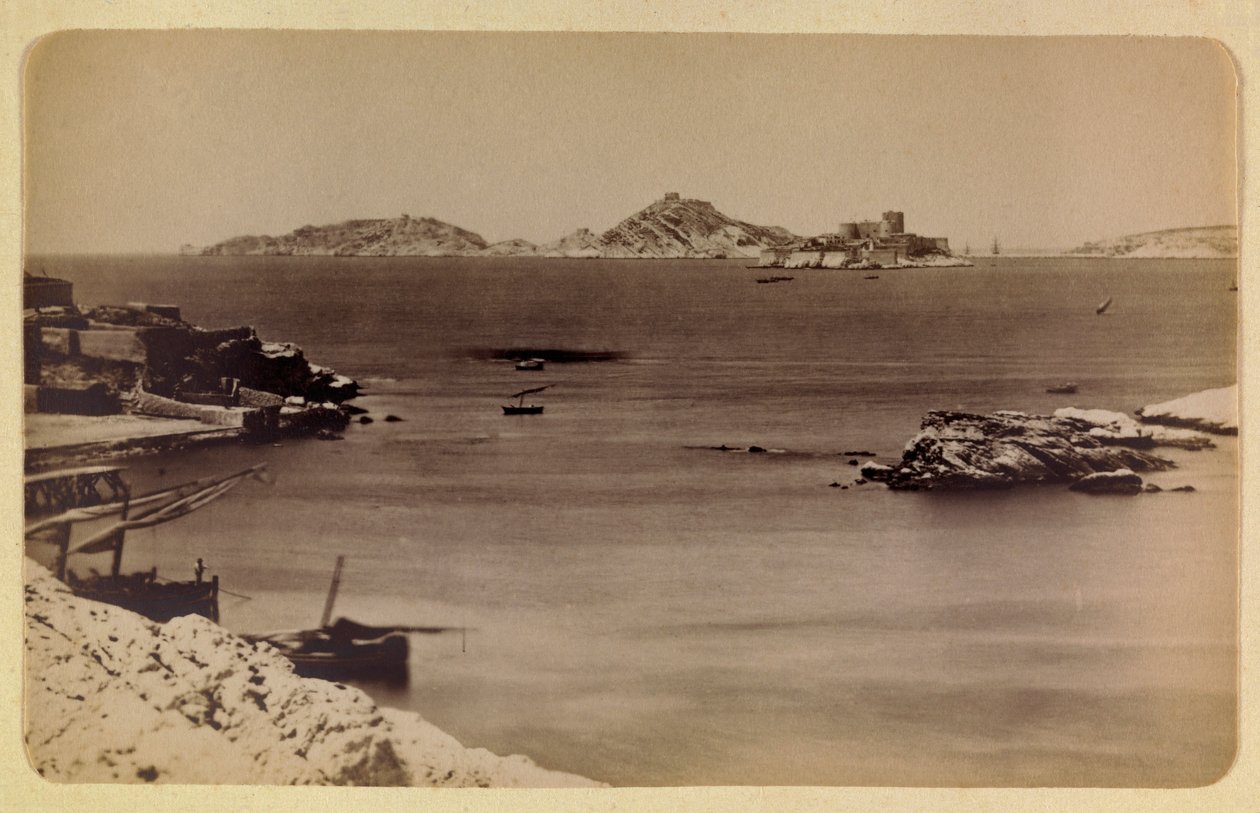 مدينة مرسيليا ومحيطها حوالي 1885-1890: قلعة إيف والجزر ، مجموعة خاصة بواسطة مجهول مجهول