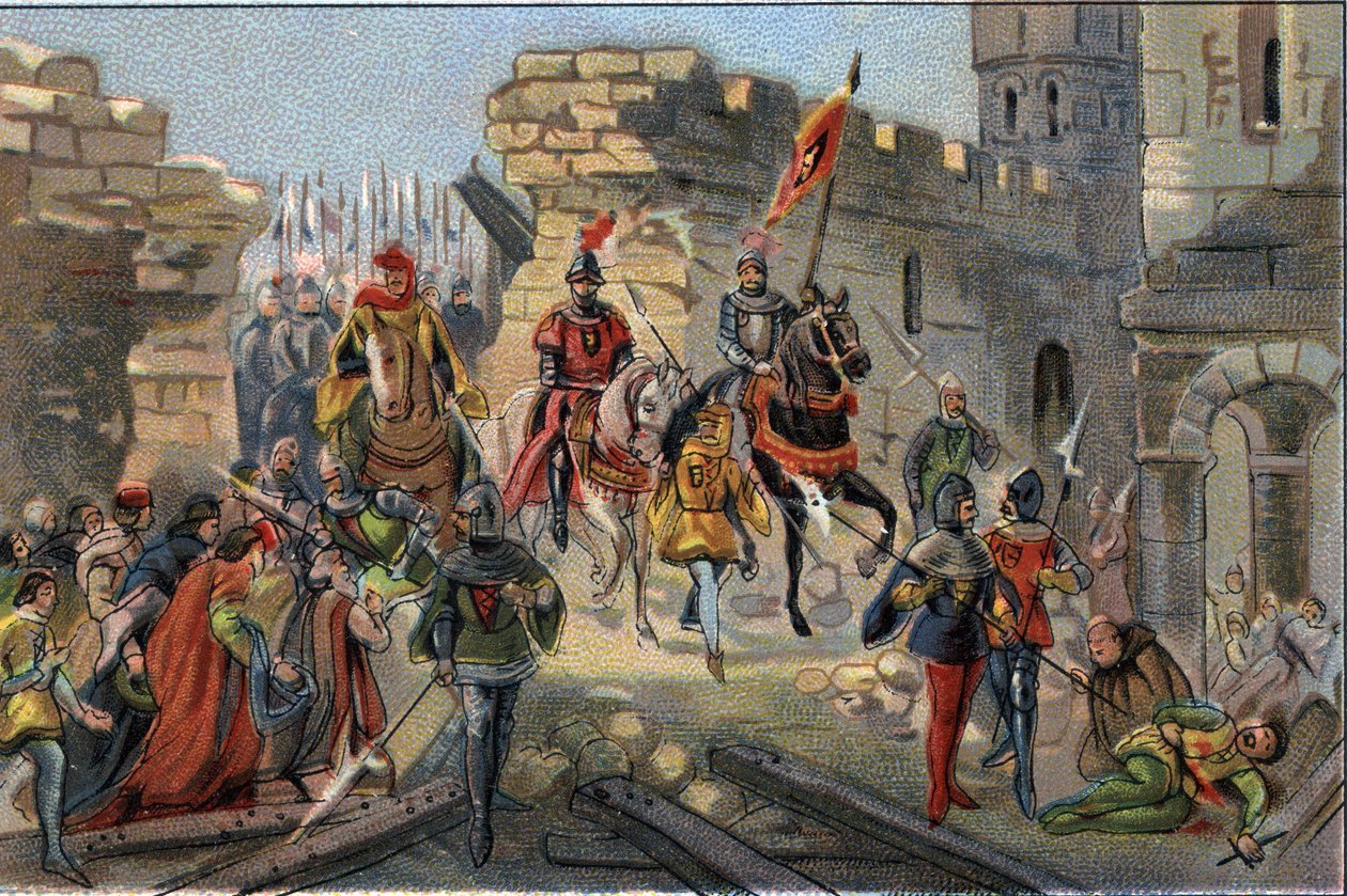 دخول لويس الثاني ملك فلاندرز (Louis de Dampierre المعروف باسم Louis de Male أو Maele) بواسطة مجهول مجهول