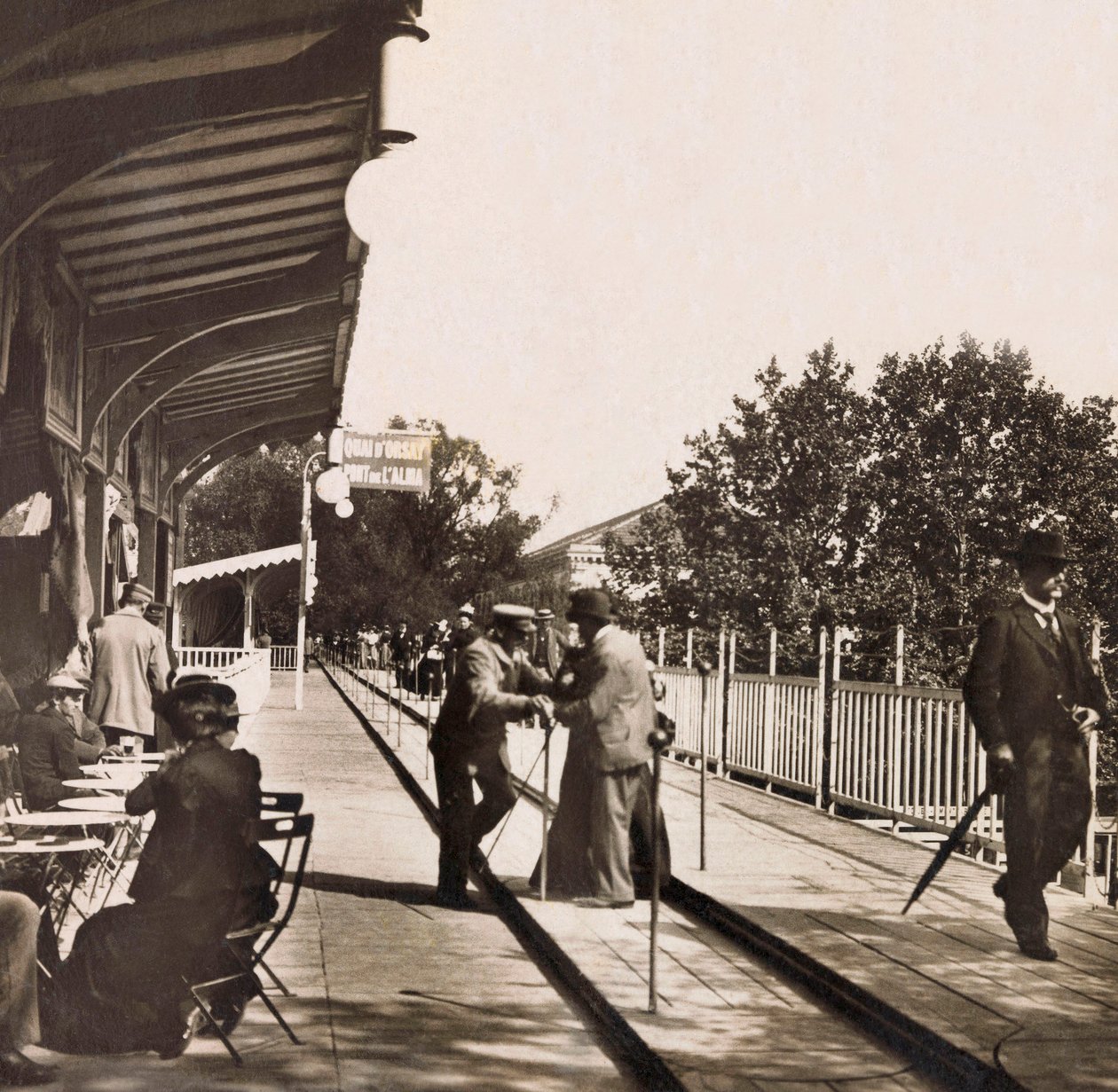 المعرض العالمي لعام 1900 - المعرض العالمي لعام 1900 في باريس: الرصيف المتداول - مجموعة خاصة بواسطة مجهول مجهول
