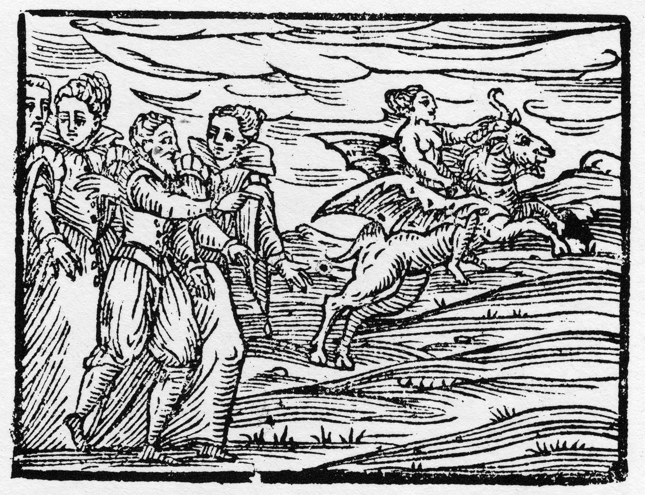 ساحرة تركب ماعز - "" الخلاصة Maleficarum "" ، وتتناول السحرة وأشرارهم وفرزهم بقلم فرانشيسكو ماريا جوازو أو Guaccio أو Guaccius (15 ؟؟ -16 ؟؟) 1608 Private Collection بواسطة مجهول مجهول