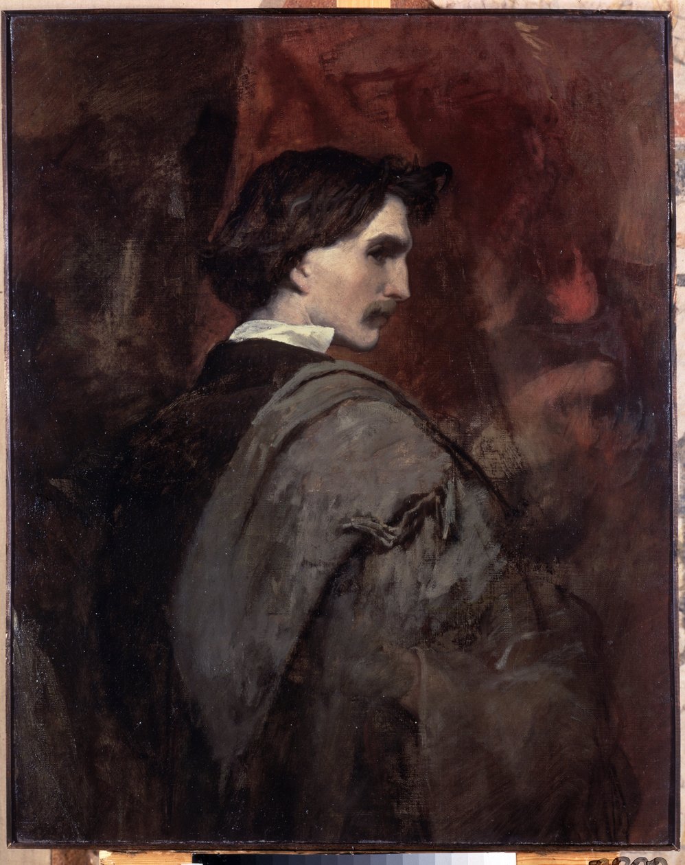 "صورة شخصية" (صورة شخصية) رسم أنسيلم فيورباخ (1829-1880) 1854-1858 Dim. 92x73 cm متحف هيرميتاج ، سانت بطرسبرغ بواسطة أنسلم فيورباخ