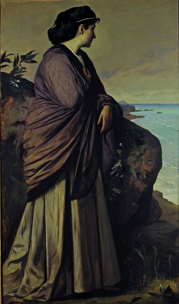 على شاطئ Iphigenia الحديث ، 1875 بواسطة أنسلم فيورباخ