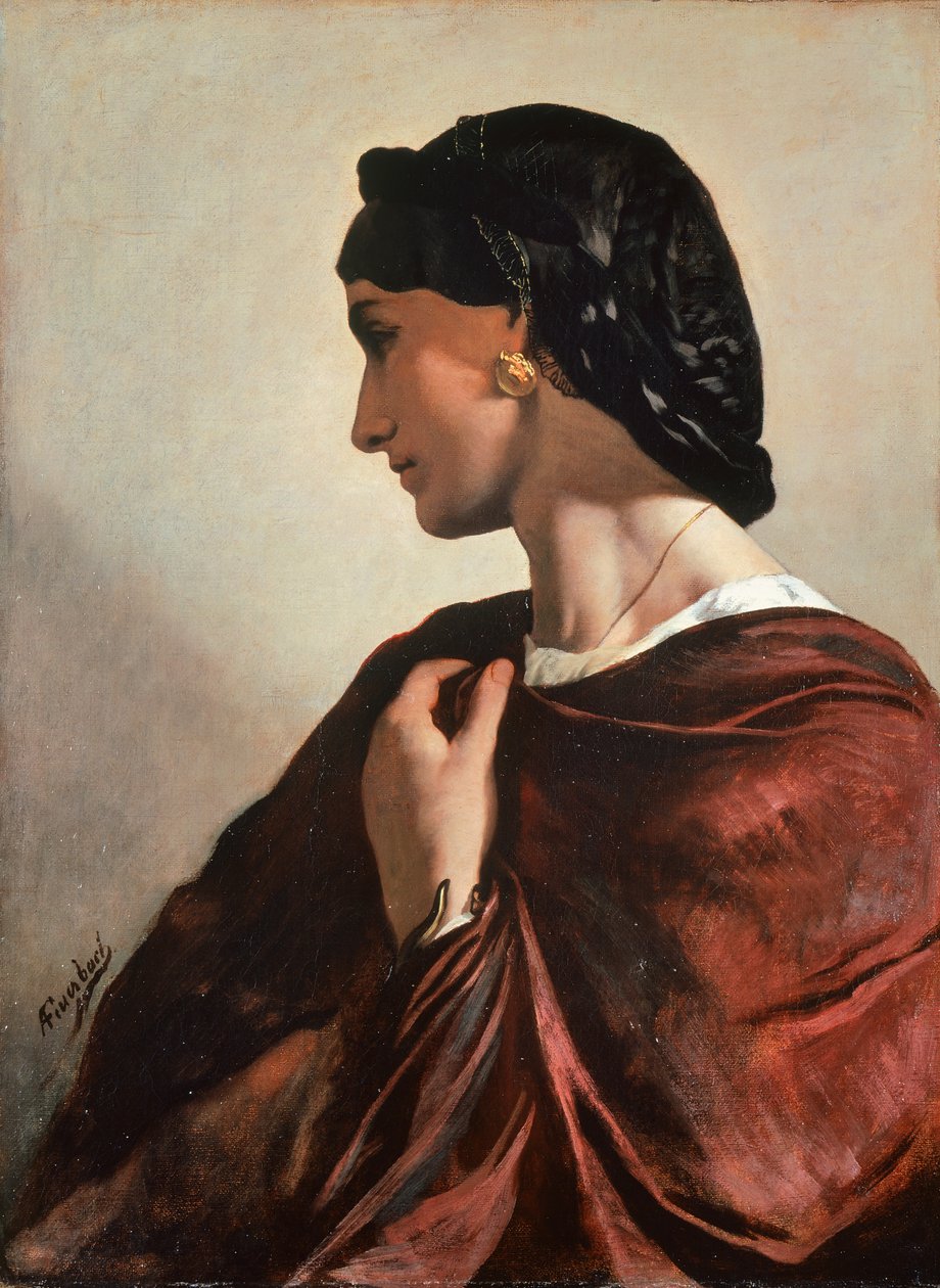صورة لنانا ، كاليفورنيا 1861 ، بواسطة أنسيلم فريدريش فيورباخ (1829-1880) ، زيت على قماش ، 73 × 55 سم بواسطة أنسلم فيورباخ