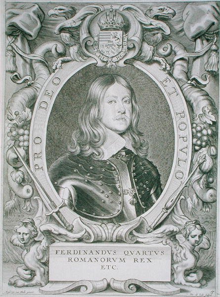 فرديناند الرابع ، من 'Portraits des Hommes Illustres' ، نقش بواسطة Petrus de Iode ، نُشر عام 1706 (نقش) بواسطة أنسيلموس فان (بعد) هول