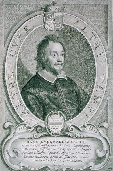 Hugo Everhardt Cratz von Scharfstein (c.1595-1663) من "Portraits des Hommes Illustres" ، نقش بواسطة Petrus de Iode ، نُشر عام 1706 (نقش) بواسطة أنسيلموس فان (بعد) هول