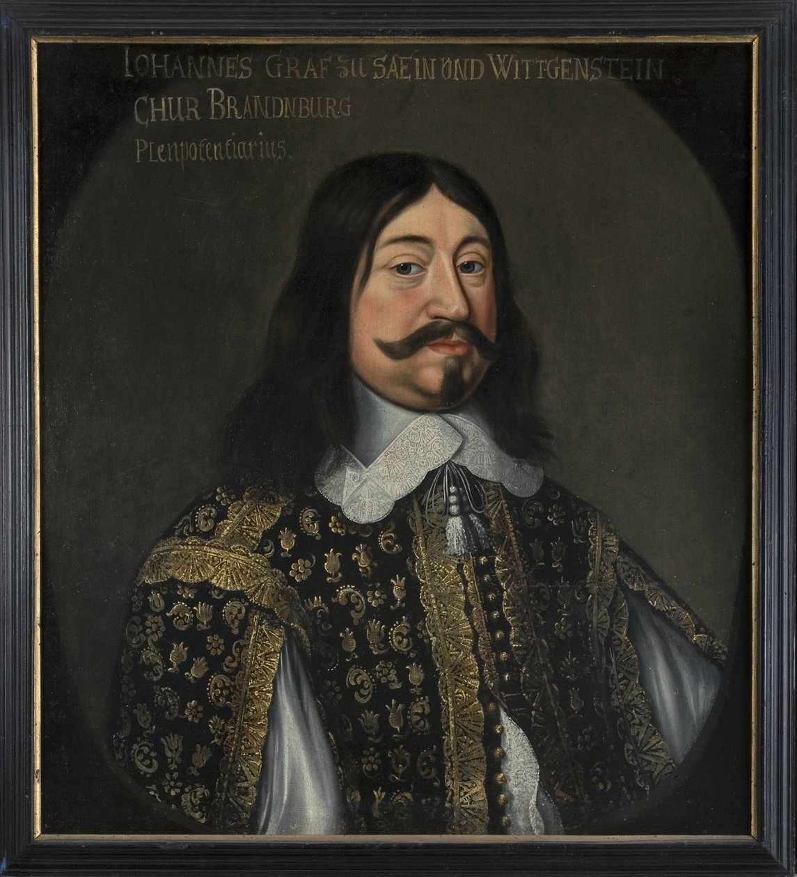 جان الثامن كونت دي ساين فيتجنشتاين هوهنشتاين - صورة جون الثامن (1601-1657) ، كونت ساين فيتجنشتاين هوهنشتاين ، بواسطة هول ، أنسيلم فان ، بعد (1601 - بعد 1674). زيت على قماش. الأبعاد: 73 × 64 سم. متحف ستوكهولم الوطني بواسطة أنسيلموس فان (بعد) هول