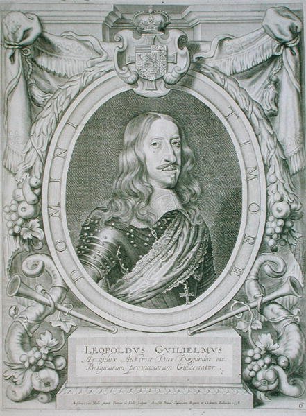 ليوبولد الأول (1640-1708) الإمبراطور الروماني المقدس (1658-1705) من "بورتريتس ديس هوم إيورز" ، نقش بواسطة بيتروس دي إيود ، نُشر عام 1706 (نقش) بواسطة أنسيلموس فان (بعد) هول