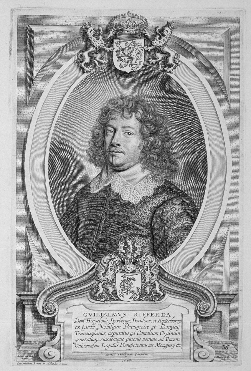 ويليم ريبيردا (1600-69) من "صور الرجال اللامعين" ، تم نشره عام 1706 بواسطة Anselmus van Hulle
