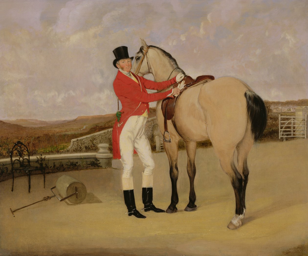 جيمس تايلور Wray من Bedale Hunt مع له Hunter بواسطة أنسون أ. مارتن