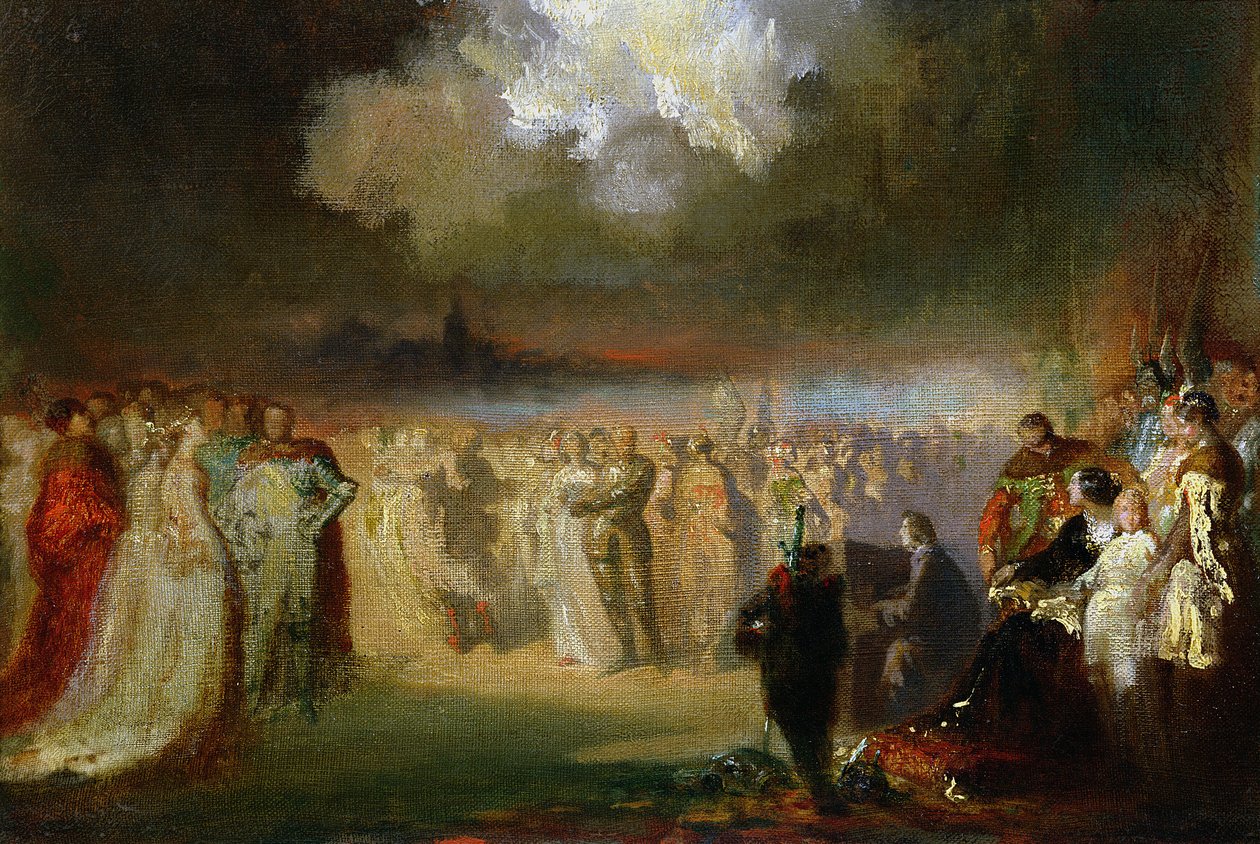 فريدريك شوبان (1810-1849) في حفل موسيقي في فندق لامبرت ، باريس ، 1840 بواسطة عنتر تيوفيل كوياتوفسكي