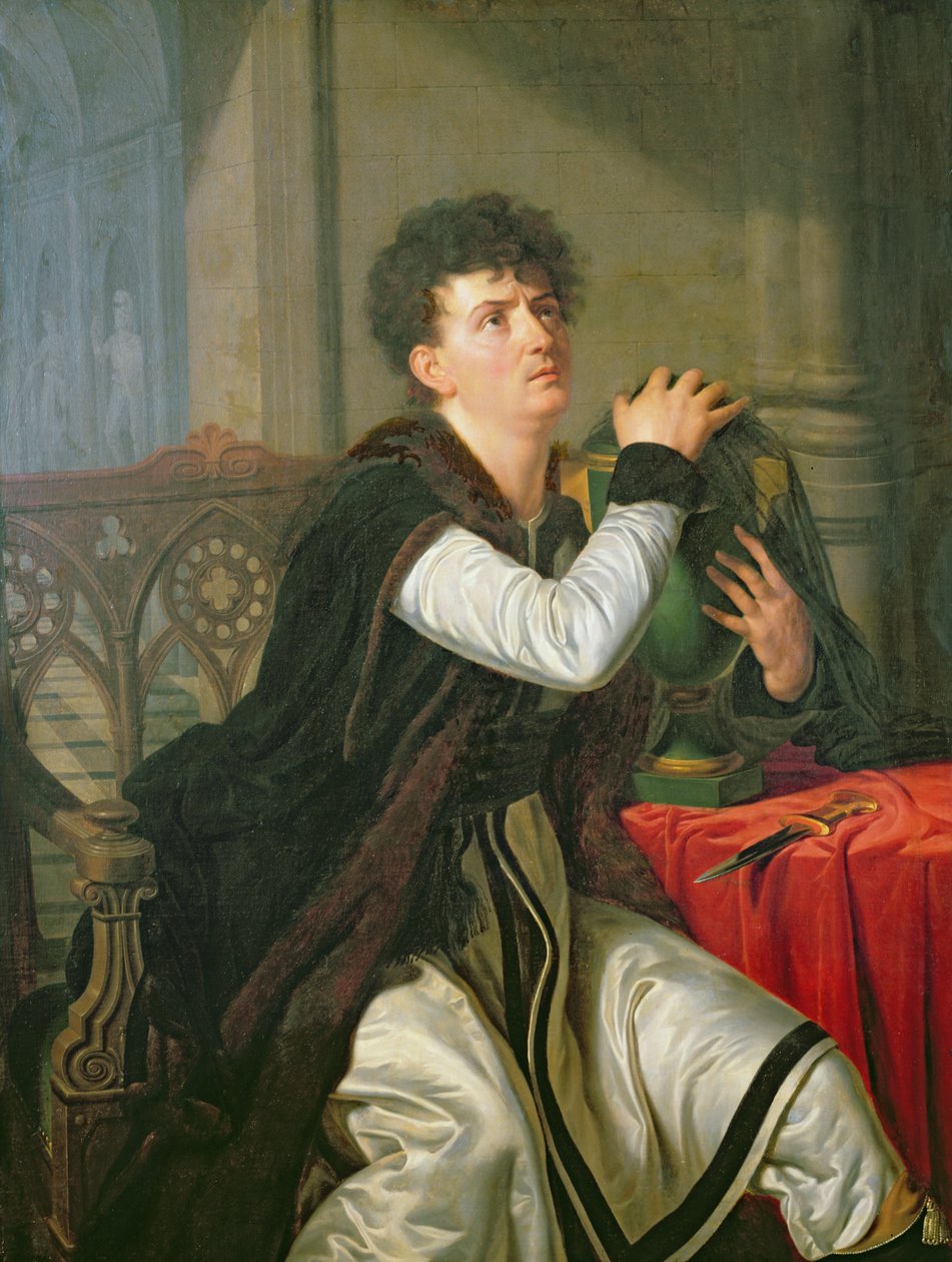 صورة فرانسوا جوزيف تالما (1763-1826) مثل هاملت بواسطة Anthelme Francois Lagrenee