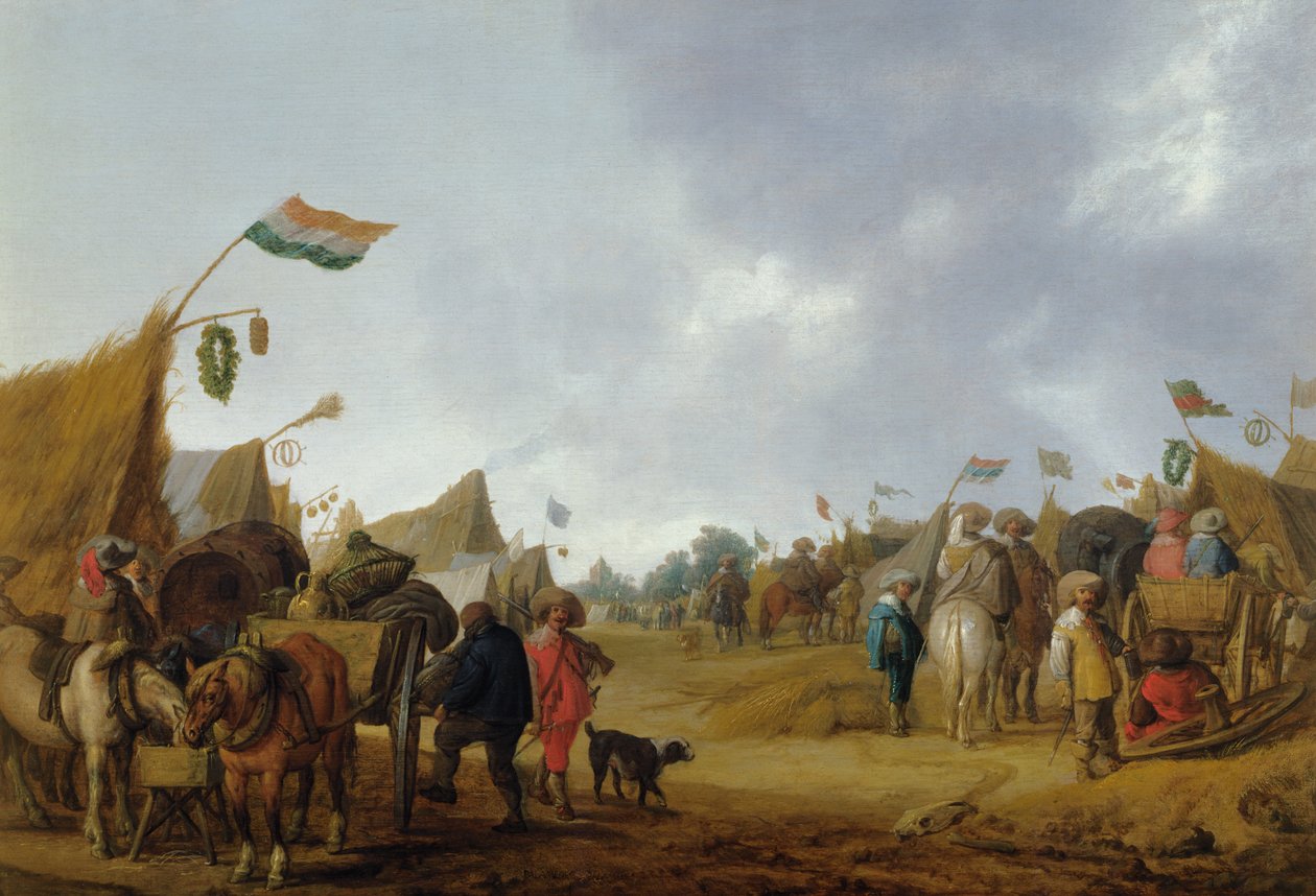 معسكر عسكري ، 1634 بواسطة أنتوني بالاميديز