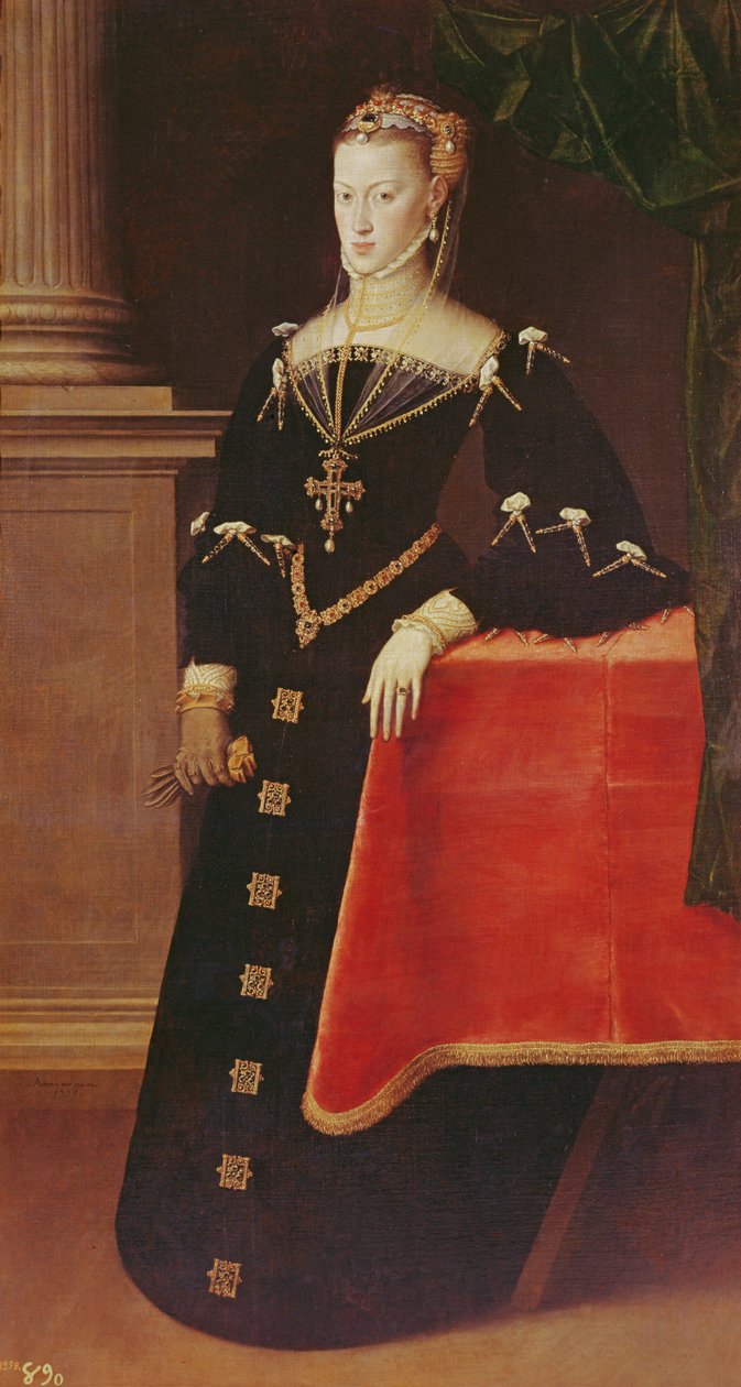 الأرشيدوقة ماريا من النمسا ، 1551 (انظر أيضًا 498705) بواسطة أنتونيس فان داشورست مور