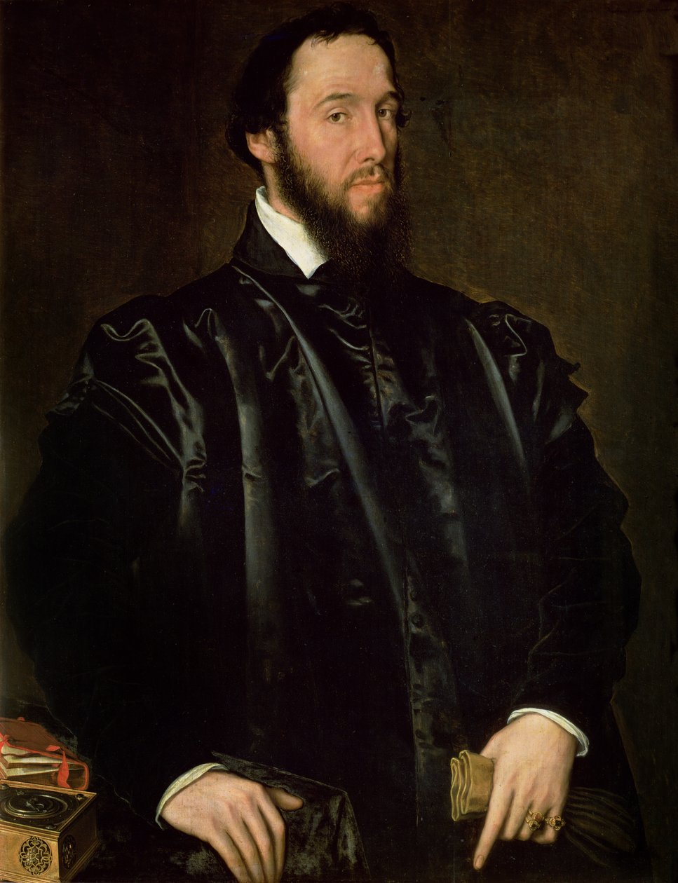 صورة لأنطون بيرينوت دي جرانفيل (1517-86) ، وزير الدولة لدى تشارلز الخامس وفيليب الثاني ملك إسبانيا ، الذي أصبح نائب الملك الإسباني في نابولي عام 1571 ، 1549 (لوحة) بواسطة أنتونيس فان داشورست مور