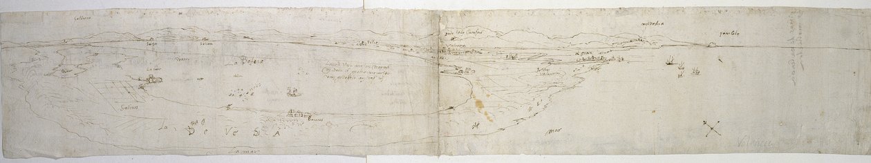 فالنسيا (قلم وحبر على ورق) بواسطة Anthonis van den Wyngaerde
