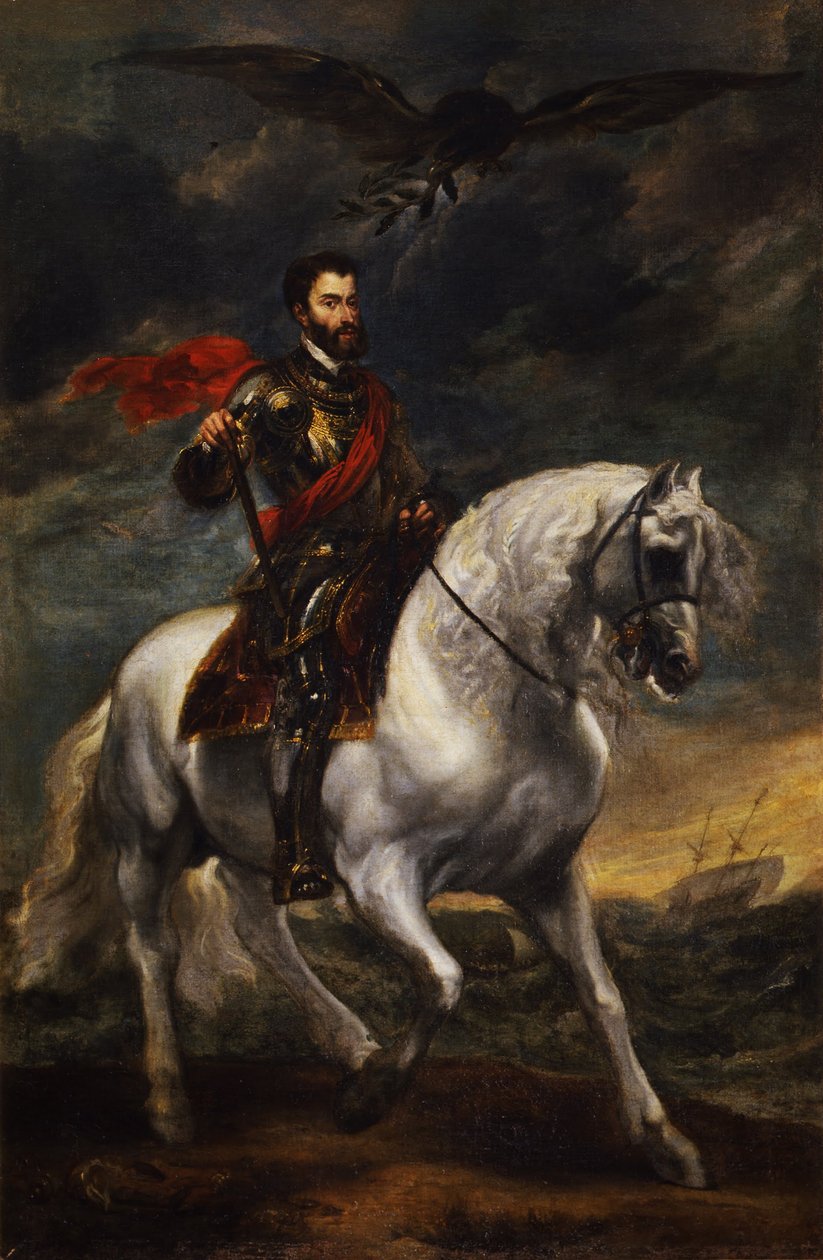 صورة الفروسية للإمبراطور تشارلز الخامس ، ج. 1620 بواسطة أنتوني فان ديك