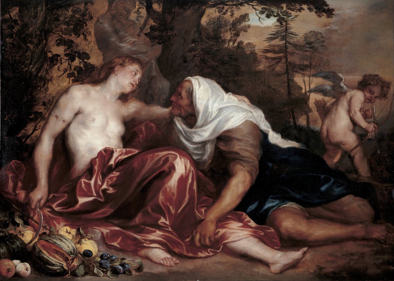 Vertumnus و Pomona ، حوالي 1625 بواسطة أنتوني فان ديك