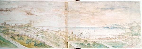 منظر تاراغونا بواسطة Anthonis van den Wyngaerde