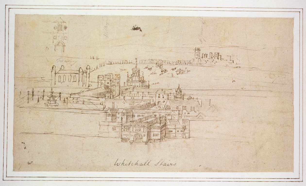 وايتهول درج ، ج 1544 (قلم وحبر على ورق) بواسطة Anthonis van den Wyngaerde