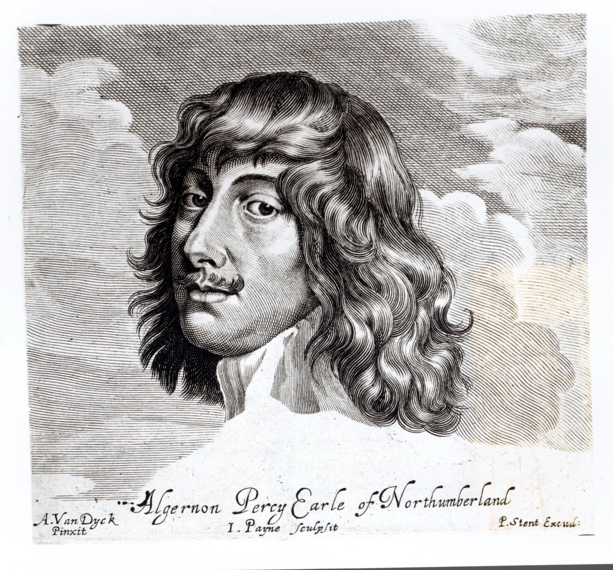 صورة ألجرنون بيرسي ، العاشر من إيرل نورثمبرلاند (1602-1668) ، نقشها جون باين (fl. 1608-48) بواسطة أنتوني فان ديك