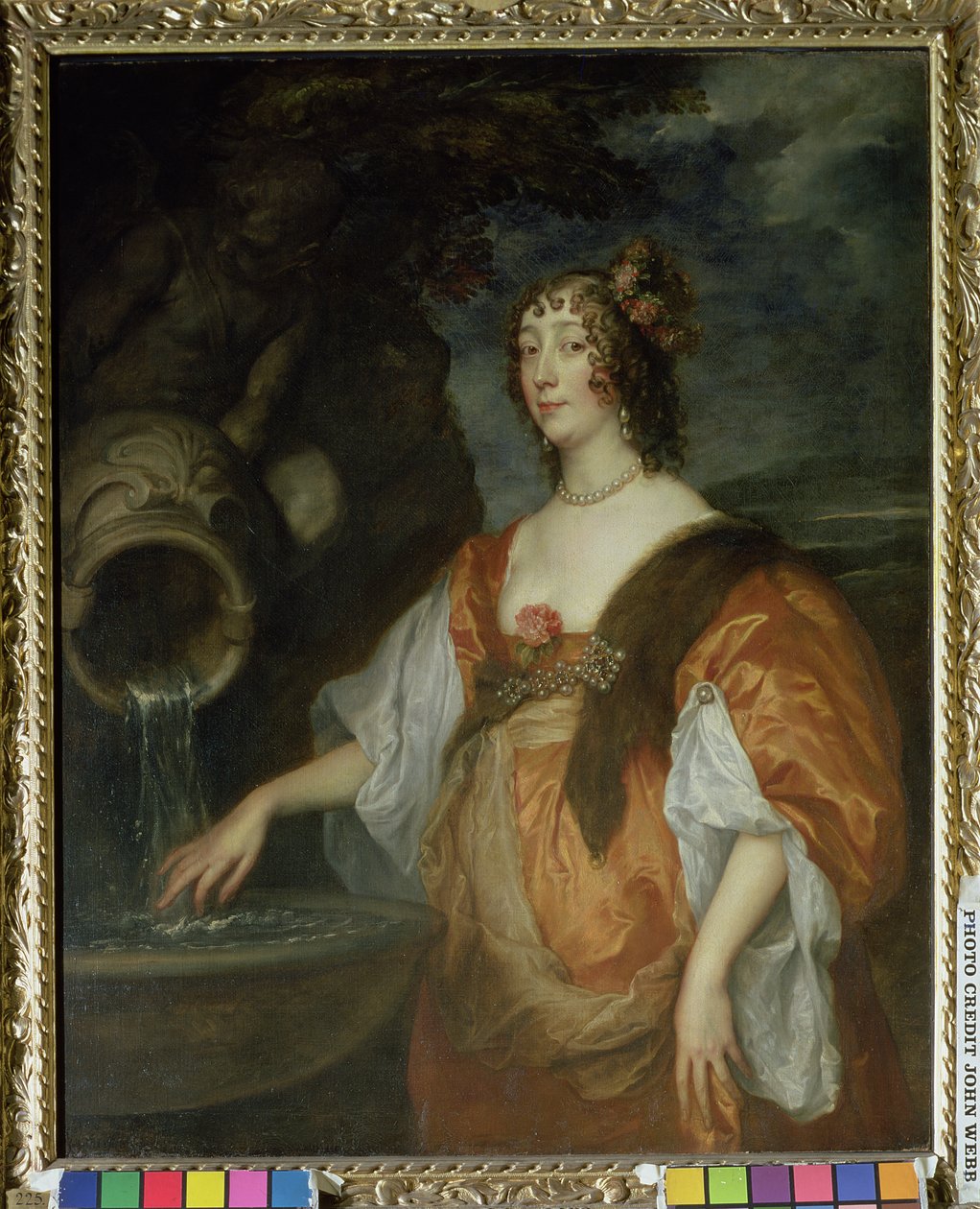 صورة لوسي بيرسي ، كونتيسة كارلايل (1599-1660) c.1637-40 بواسطة أنتوني فان ديك