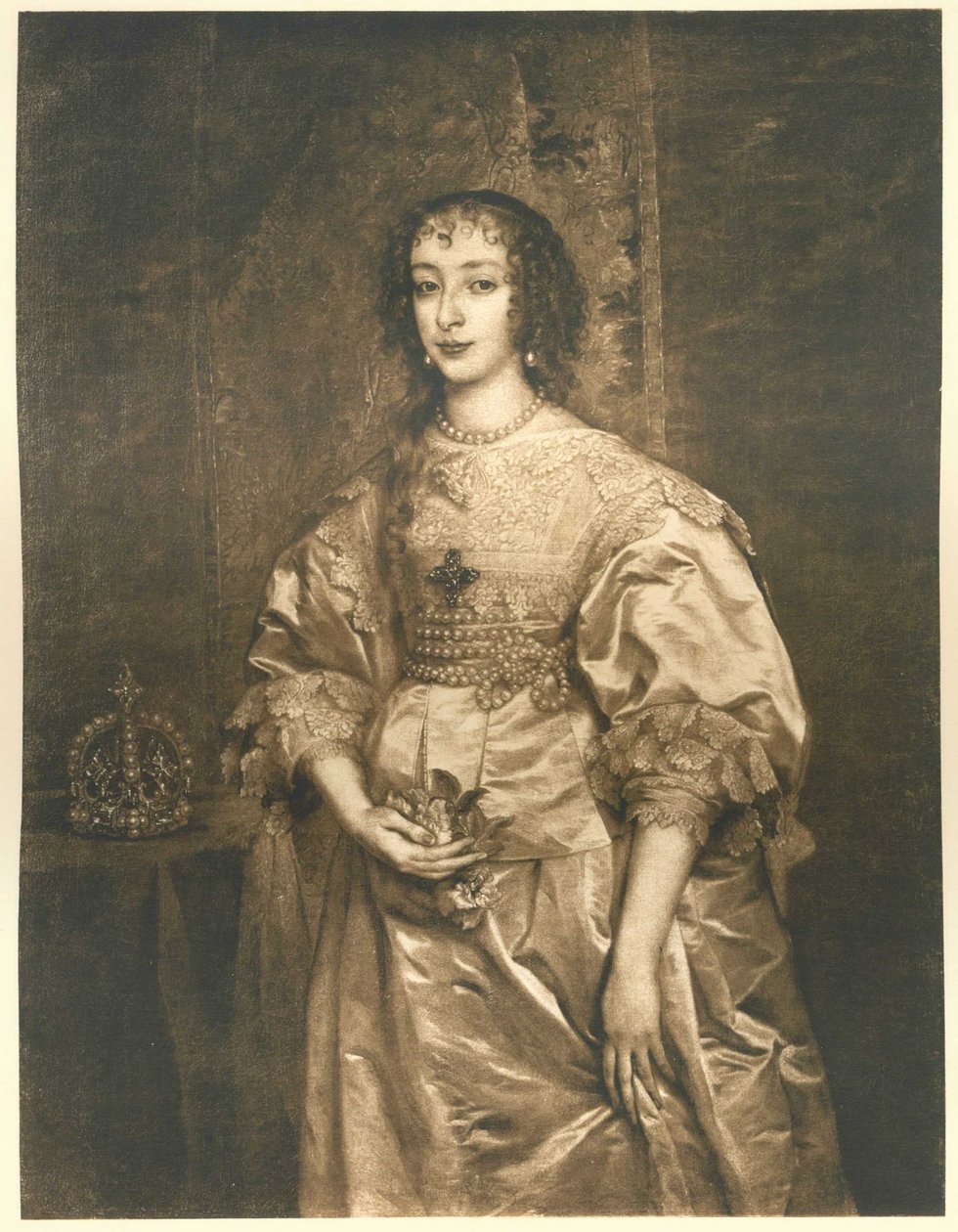 هنرييت ماريا من فرنسا (1609-1668) ، زوجة تشارلز الأول ملك إنجلترا بواسطة أنتوني فان ديك