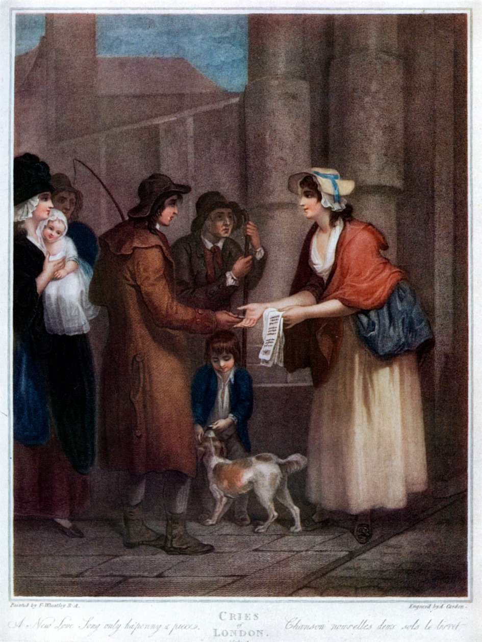 أغنية حب جديدة ، فقط Hapenny قطعة ، 1796 ، 1929 بواسطة أنتوني كاردون