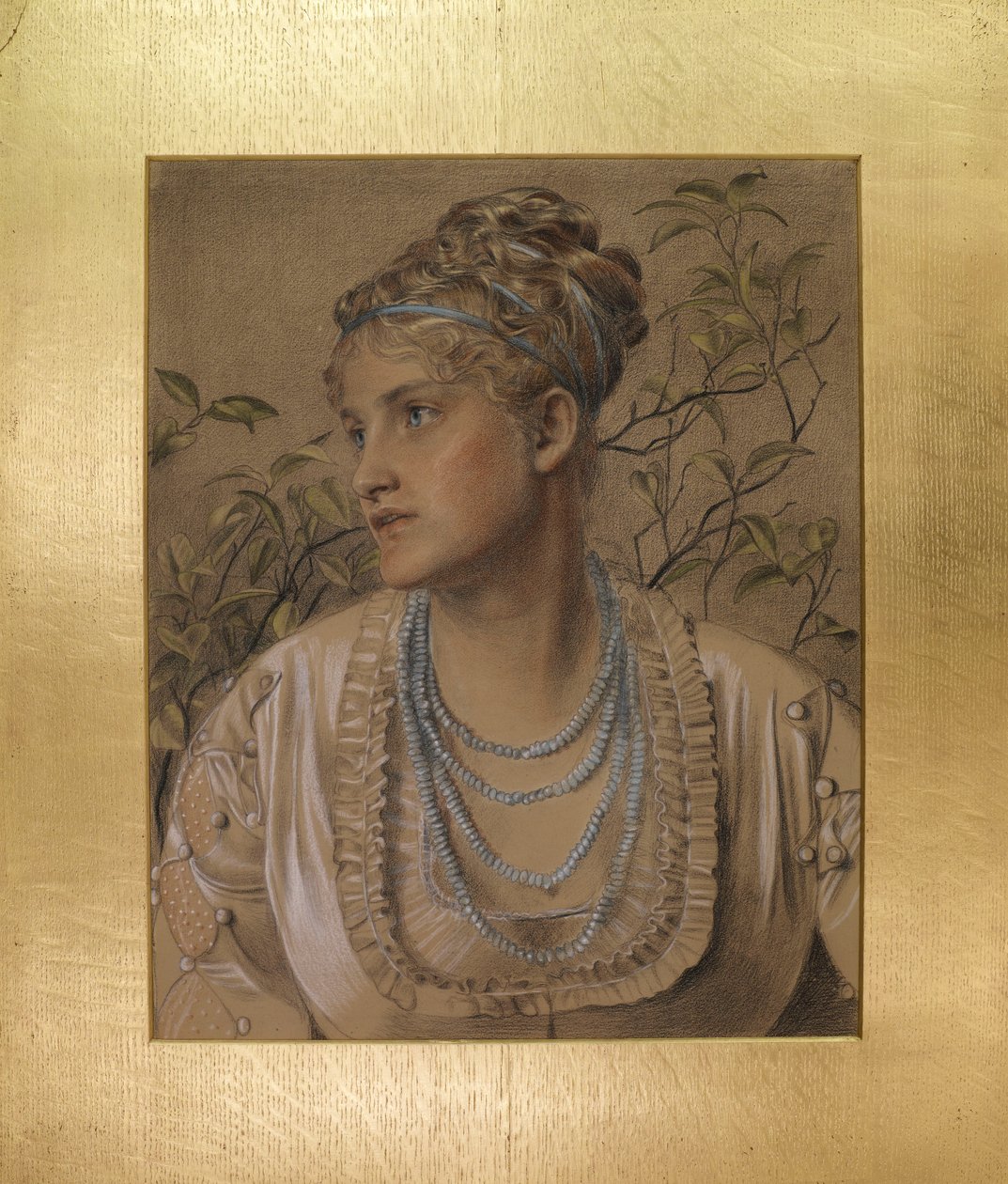 ماري سانديز (1845-1920) ، حوالي 1871-73 (طباشير ملونة على ورق برتقالي) بواسطة أنتوني فريدريك أوغسطس سانديز