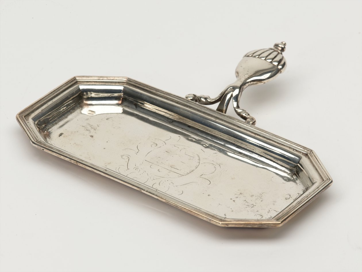 صينية شمع ، لوح من الذخائر ، c.1696 (صينية ، snuffer) بواسطة أنتوني نيلمي