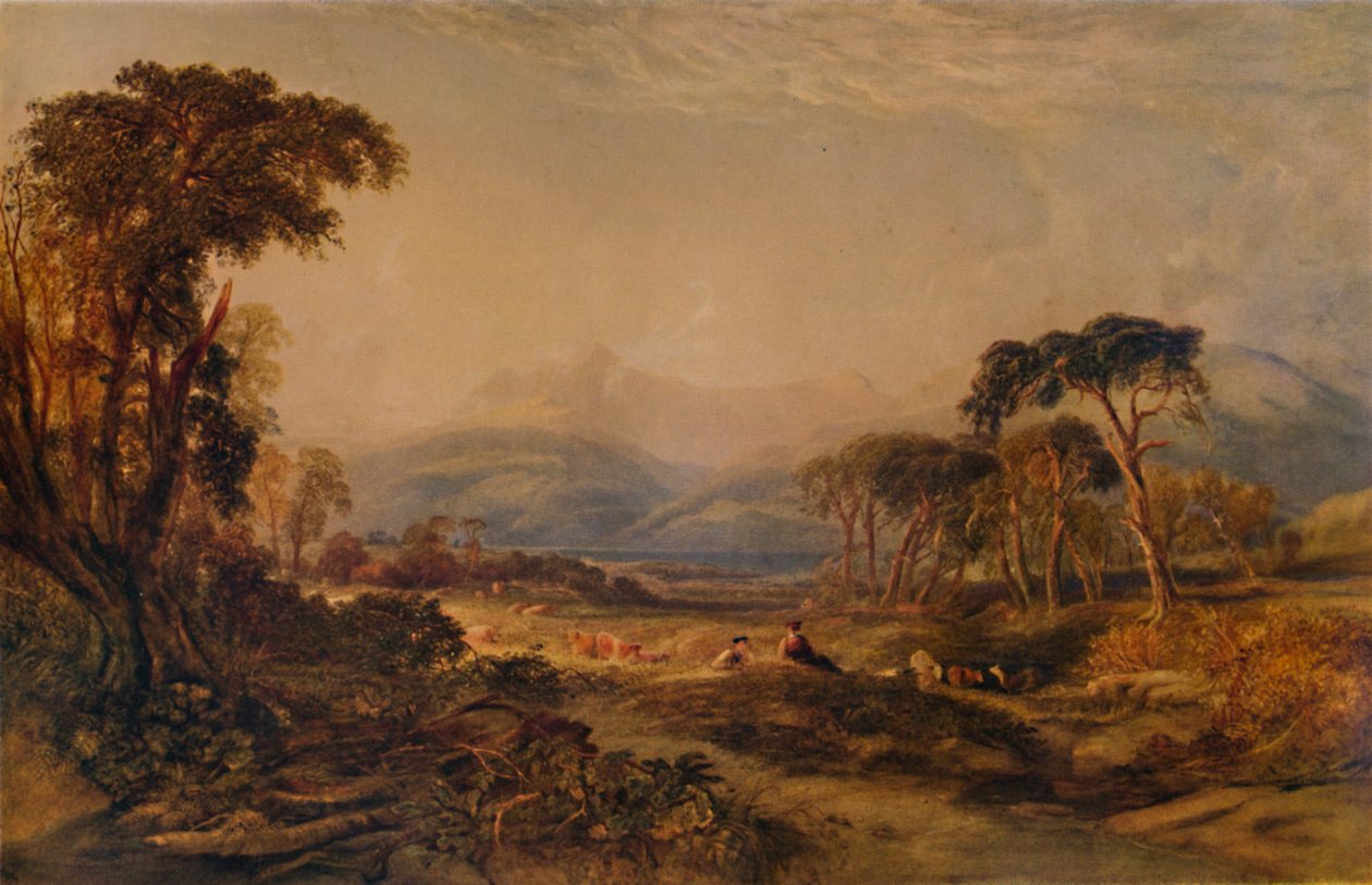 Loch Awe, 1850, 1935 بواسطة أنتوني فانديك كوبلي فيلدينغ