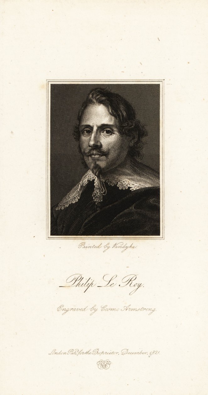 Portrait of Baron Philippe Le Roy, Flemish diplomat بواسطة أنتوني فان (بعد) ديك