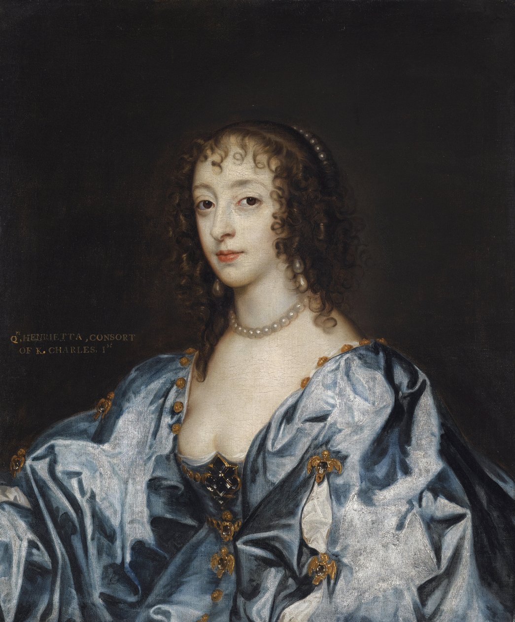هنرييت ماري دو فرانس - صورة للملكة هنريتا ماريا ملكة فرنسا (1609-1669) بقلم ديك ، السير أنتوني فان بواسطة أنتوني فان (استوديو) ديك