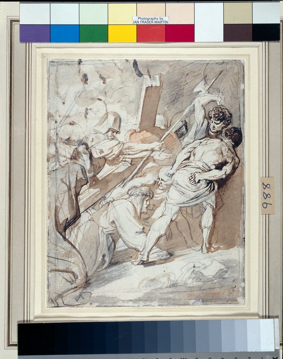 Christ Carrying the Cross (pen & ink with wash over chalk on paper) بواسطة أنتوني فان ديك