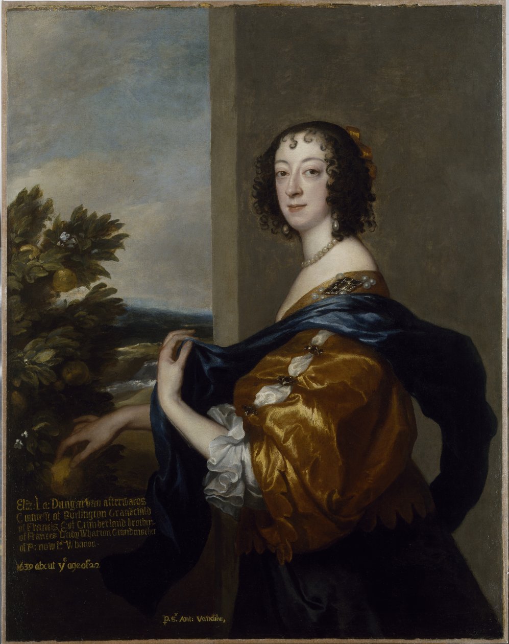 Elizabeth, Lady Dungarvan and Clifford (oil on canvas) بواسطة أنتوني فان ديك