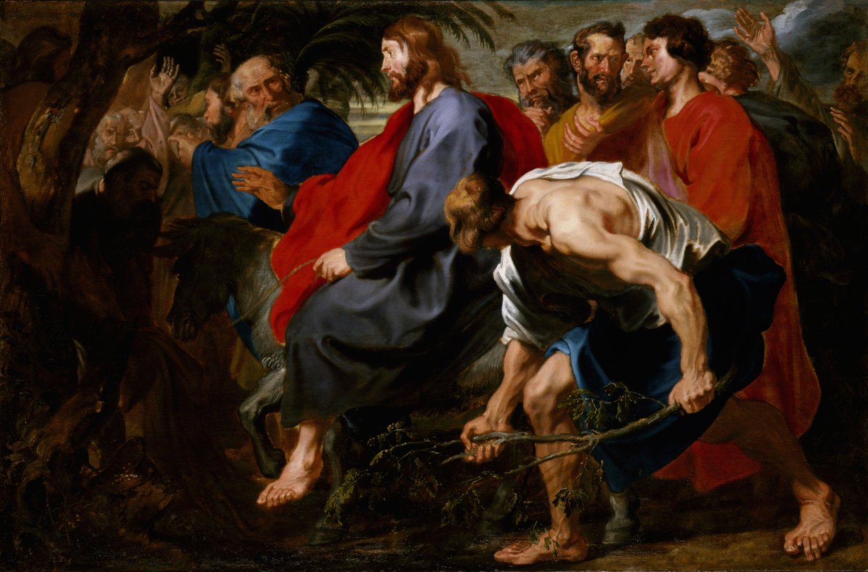 دخول المسيح إلى القدس حوالي عام 1617 (زيت على قماش) بواسطة أنتوني فان ديك