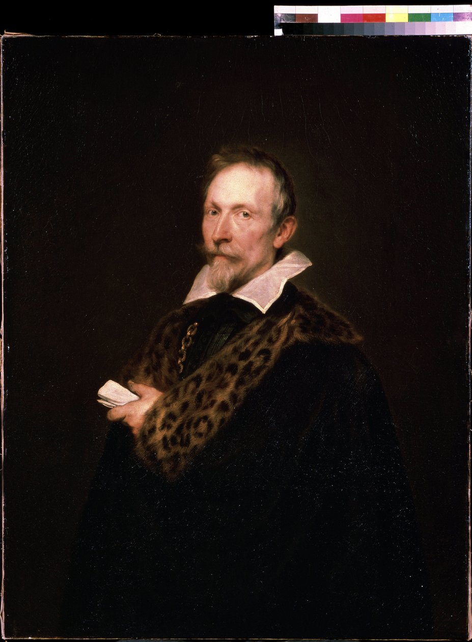 "" صورة للدبلوماسي والمفكر جان فان دير ووفر (وافيريوس) (1574-1636) "" لوحة رسمها أنطوان فان ديك (أو أتوني أو أنطون أو أنطون أو أنثونيس بواسطة أنتوني فان ديك