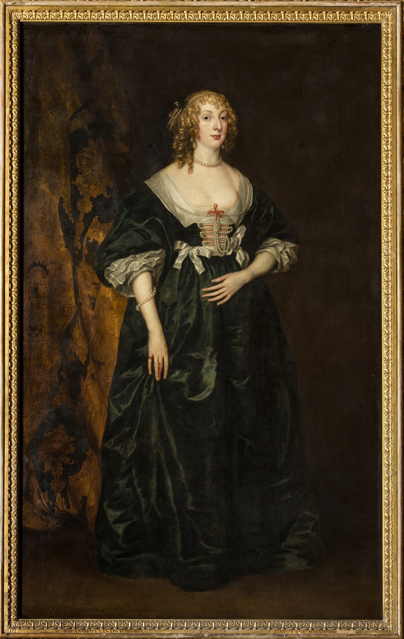 Portrait of Anna Sophia Herbert, Countess of Carnarvon (oil on canvas) بواسطة أنتوني فان ديك