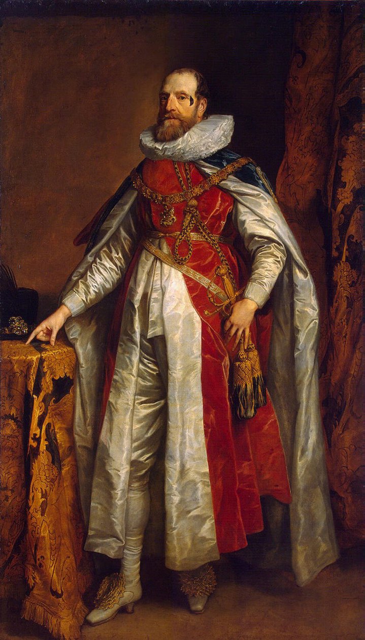 صورة لهنري دانفرز ، إيرل دانبي الأول 1573-1644 ، في أردية مثل Knight of the Garter ، End 1630s بواسطة أنتوني فان ديك