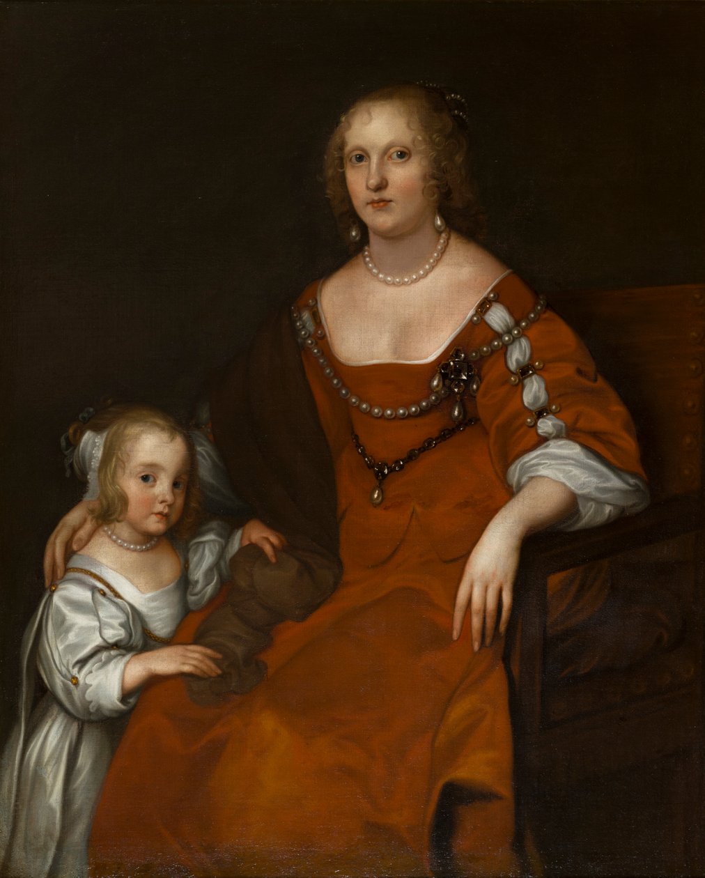 صورة لمارجريت هوارد ، كونتيسة كارلايل (1618-1664) والسيدة ديانا راسل ، التي أصبحت ليدي ألينجتون (1652-1701) ، حوالي 1654-53 (زيت على قماش) بواسطة أنتوني فان ديك