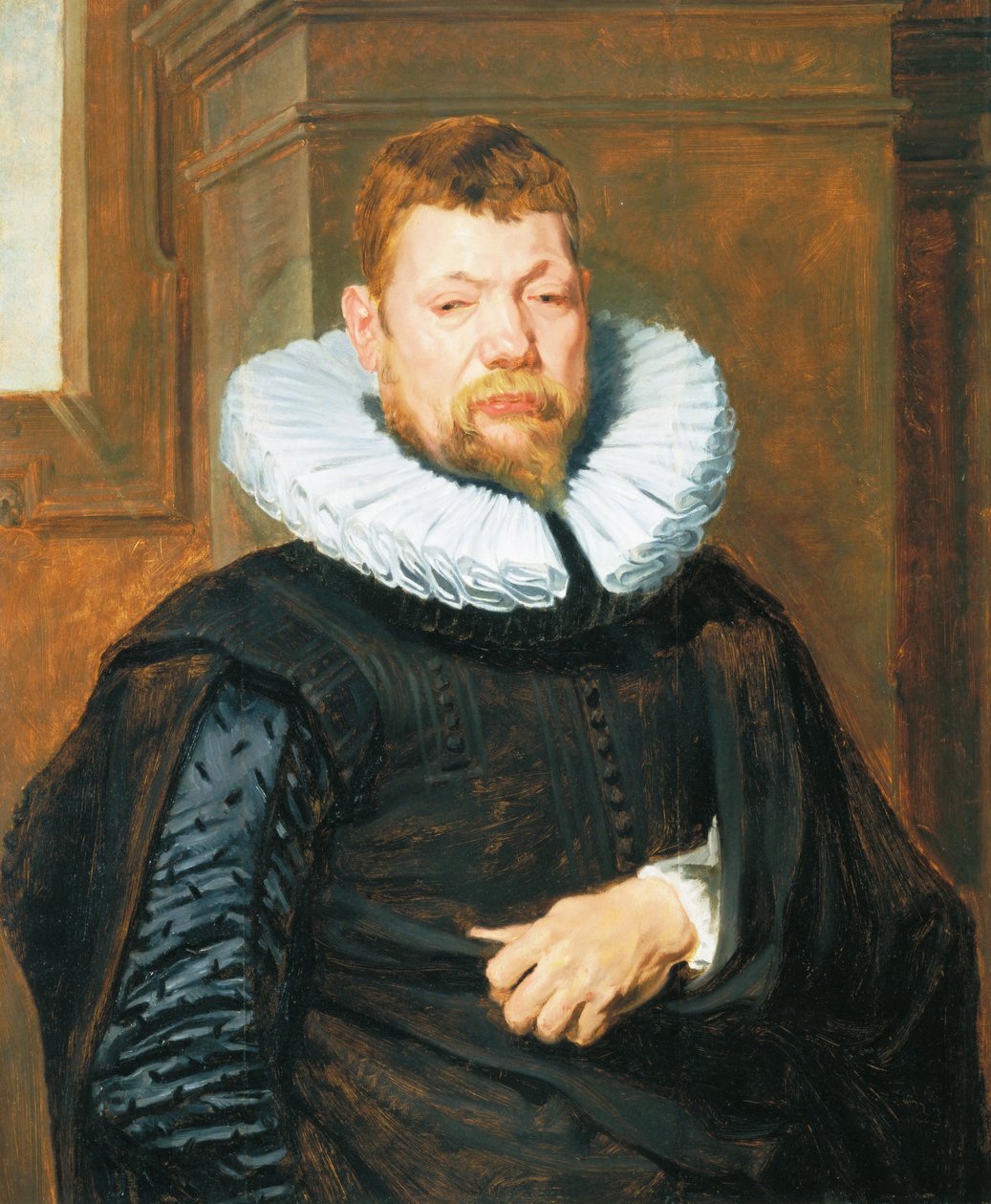 صورة لرجل ملتح ، c1616 (زيت على لوح بلوط) بواسطة أنتوني فان ديك