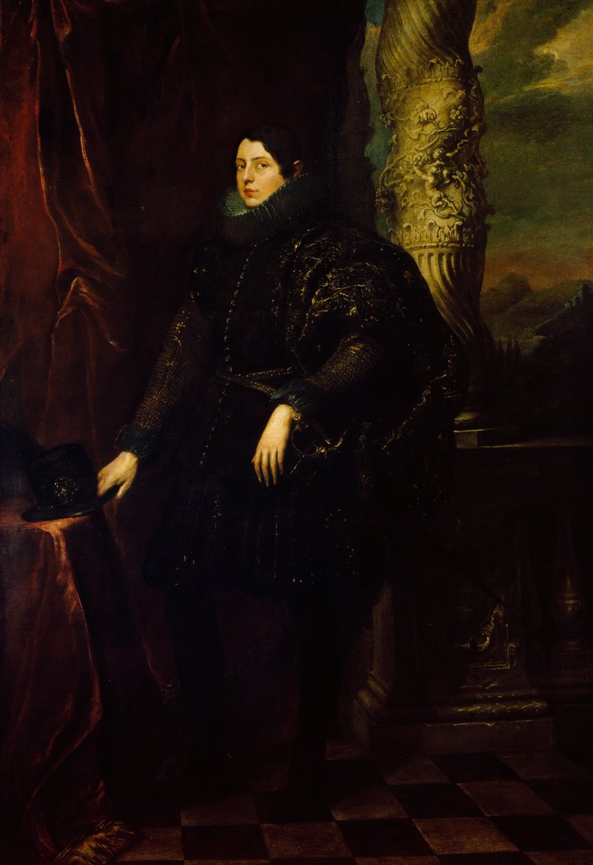 Portrait of a young man from Casa Spinola, c.1622 بواسطة أنتوني فان ديك