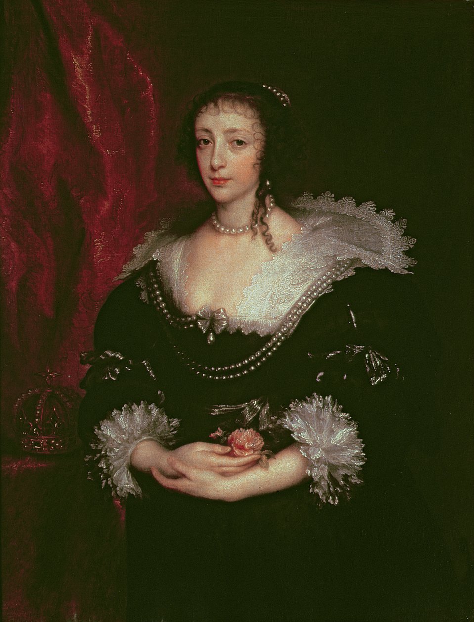 الملكة هنرييتا ماريا (1609-1669) ، زوجة الملكة تشارلز الأول ملك إنجلترا ، 1632 بواسطة أنتوني فان ديك