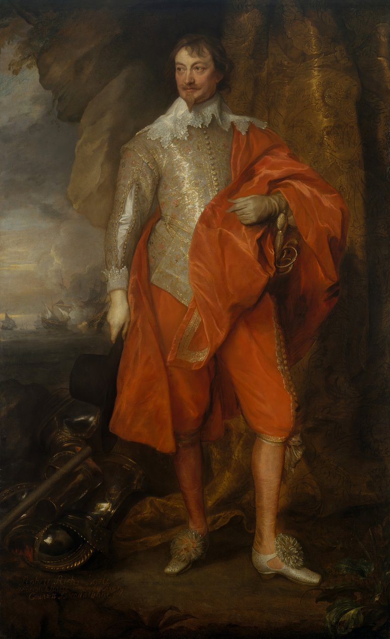 روبرت ريتش 1587-1658 ، إيرل وارويك الثاني ، كاليفورنيا. 1632 - 35. بواسطة أنتوني فان ديك