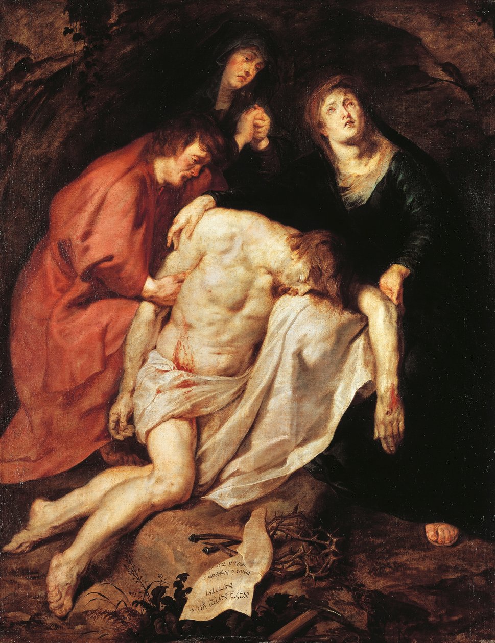 The Lamentation of Christ, c.1616/17 (oil on canvas) بواسطة أنتوني فان ديك