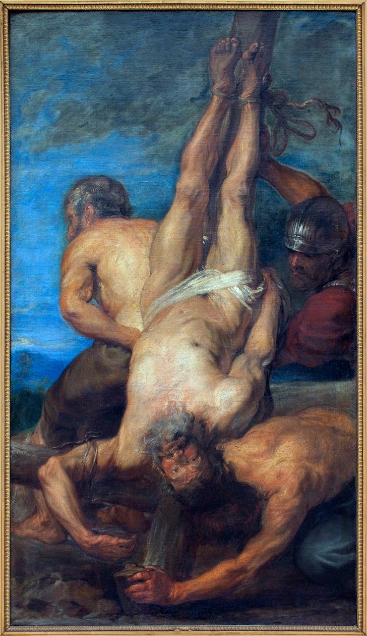 استشهاد القديس بطرس. لوحة منسوبة إلى أنطون فان ديك (1599-1641) ، زيت على قماش بواسطة أنتوني فان ديك