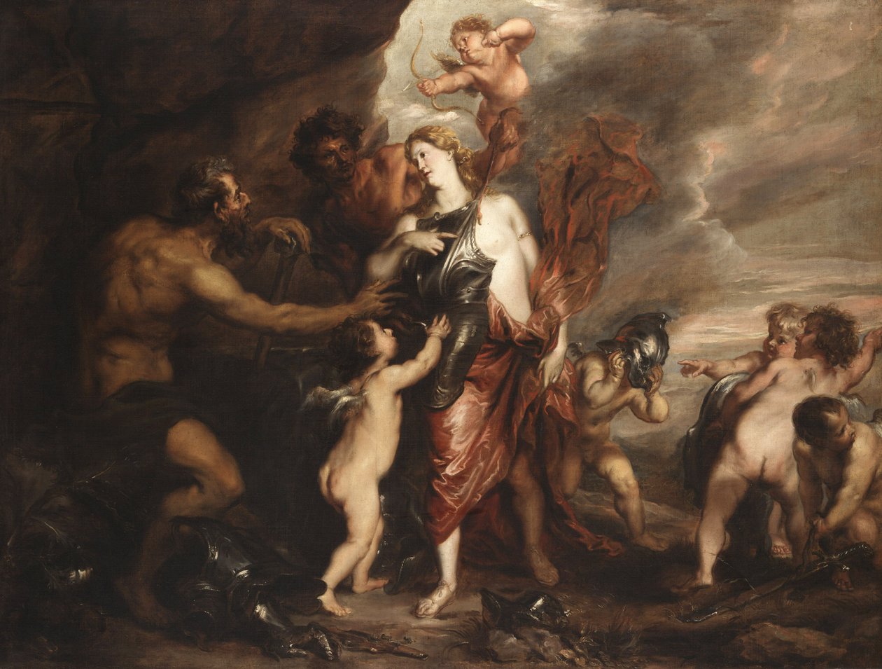 فينوس عند فورج فولكان ، والمعروف أيضًا باسم "Thetis يتلقى أذرع أخيل" بواسطة أنتوني فان ديك