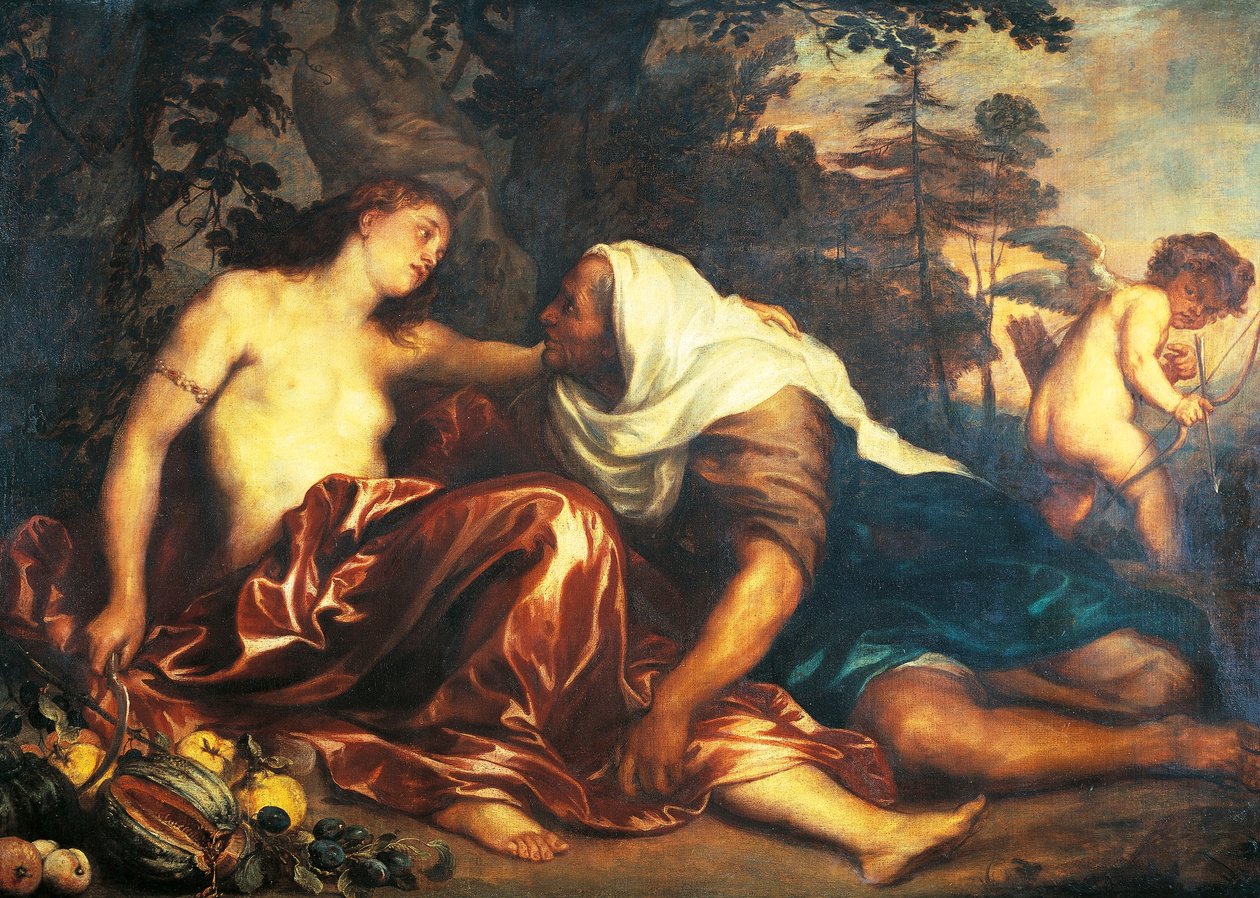 Vertumnus and Pomona بواسطة أنتوني فان ديك