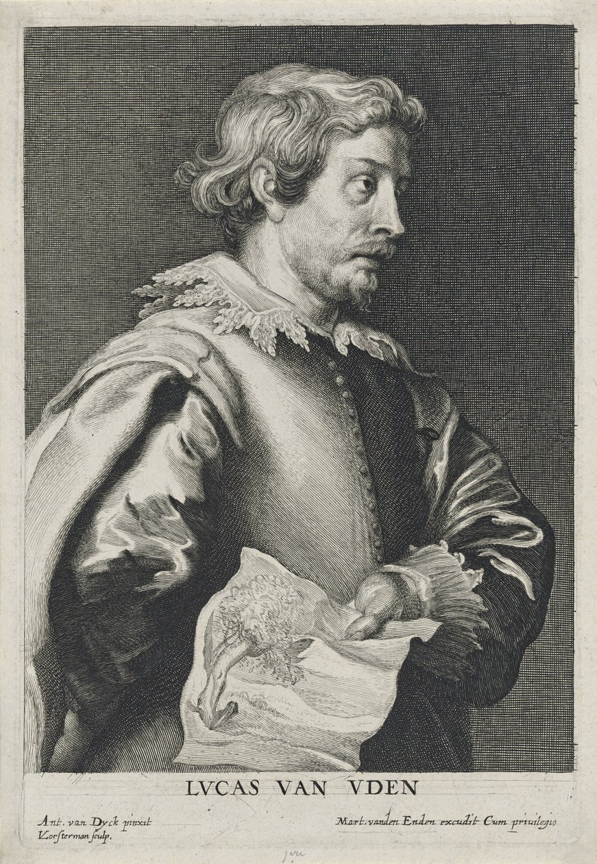 Lucas van Uden ، 1630-1640 النقش بواسطة Lucus Vorsterman (1595-1675) (النقش مع النقش على ورق مسدود) بواسطة أنتوني فان بعد ديك